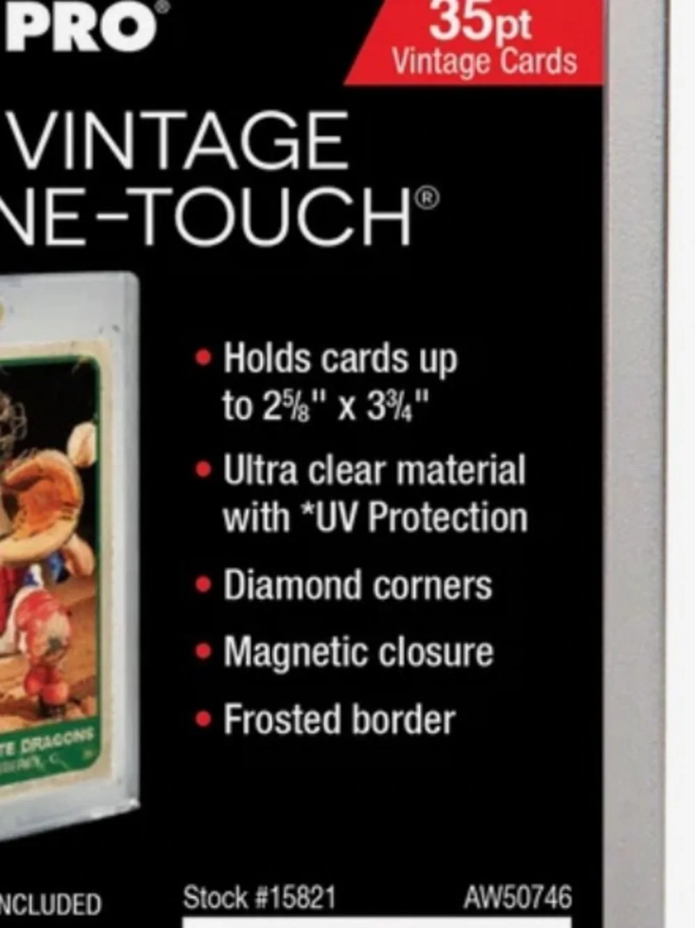 Pack of $3 Used - Like New Ultra PRO One-Touch 35PT Magnetic Card Holders